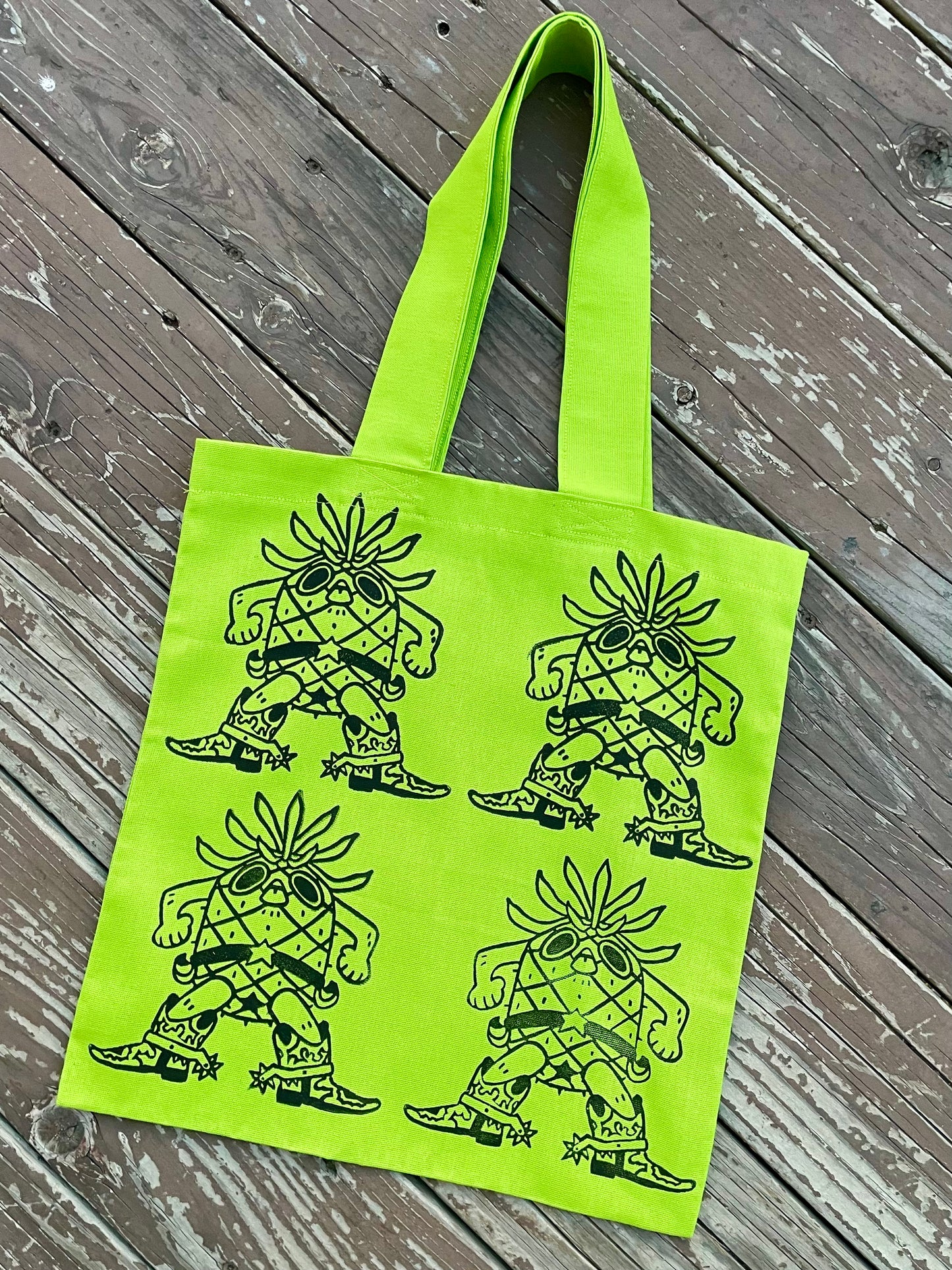 Pineapple Cowboy Tote Bag