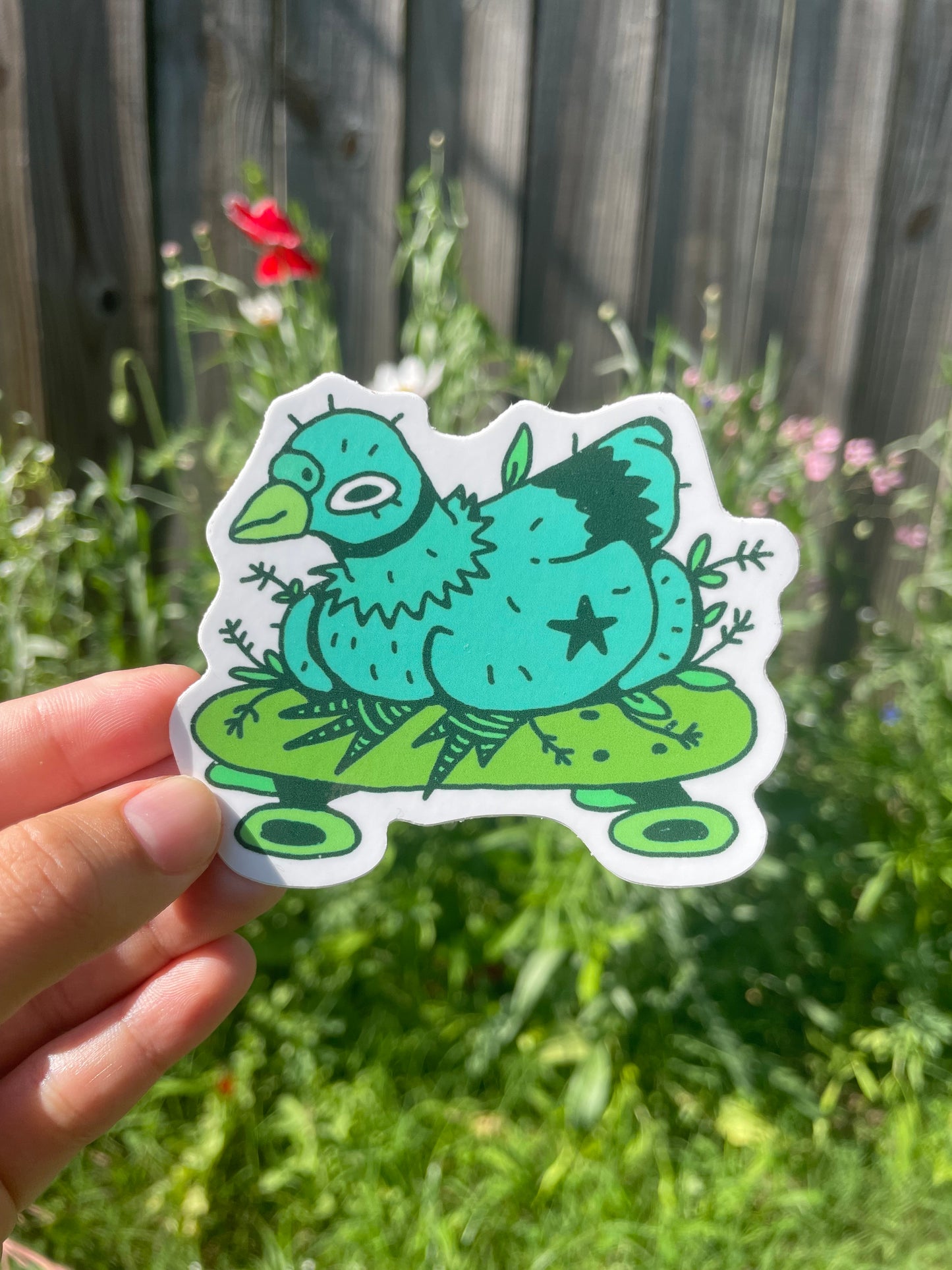 Skateboard Pigeon Sticker